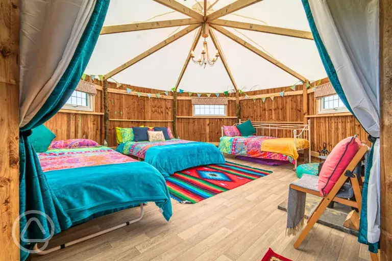 Magog and Little Trees Timber tents double bed and single bed (bedding provided)