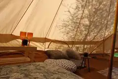 Bell tent interior 