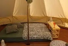 Bell tent interior 