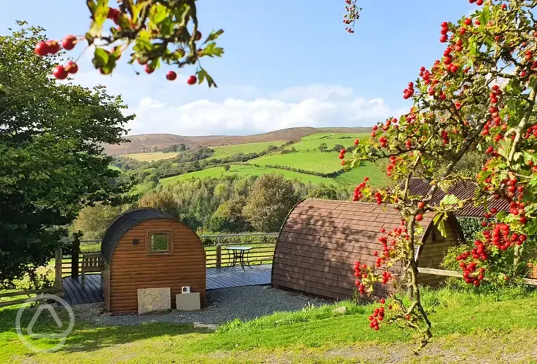 Chuckleberry and Baldwin camping pods