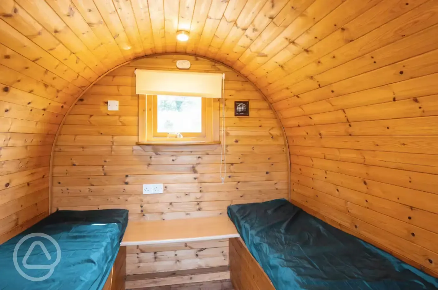 Chuckleberry camping pod interior