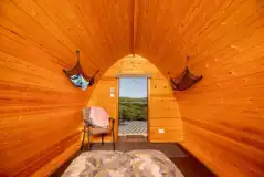 Baldwin camping pod interior Baldwin camping pod interior