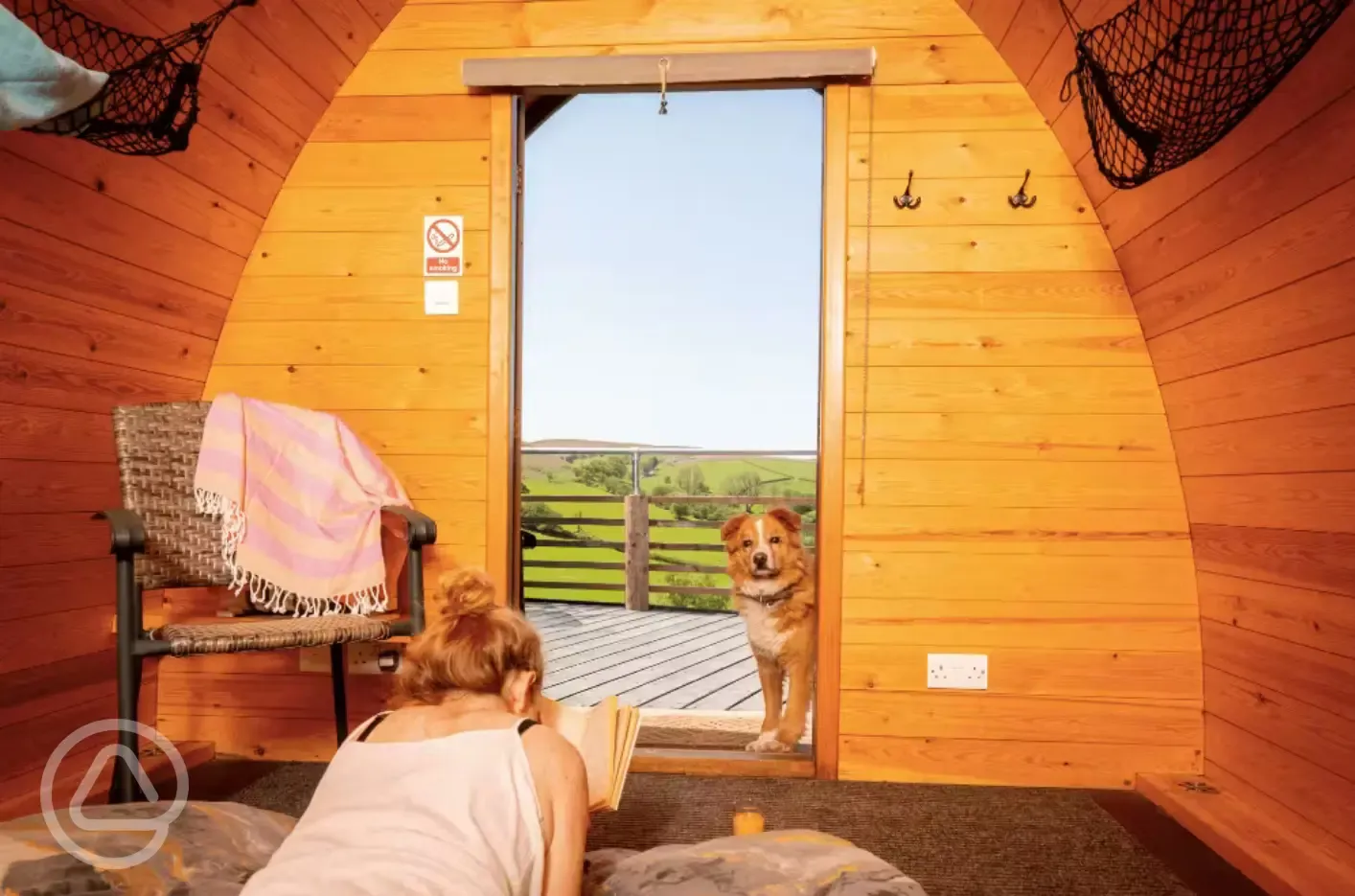 Camping pod views
