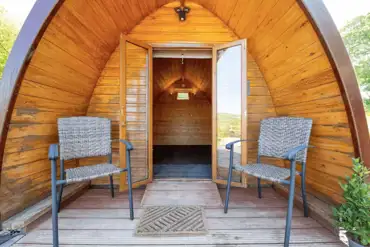 Camping pod at Ty Grug Pods