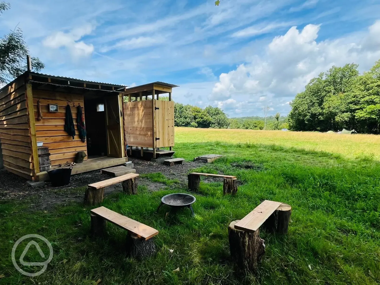 Sauna and fire pit