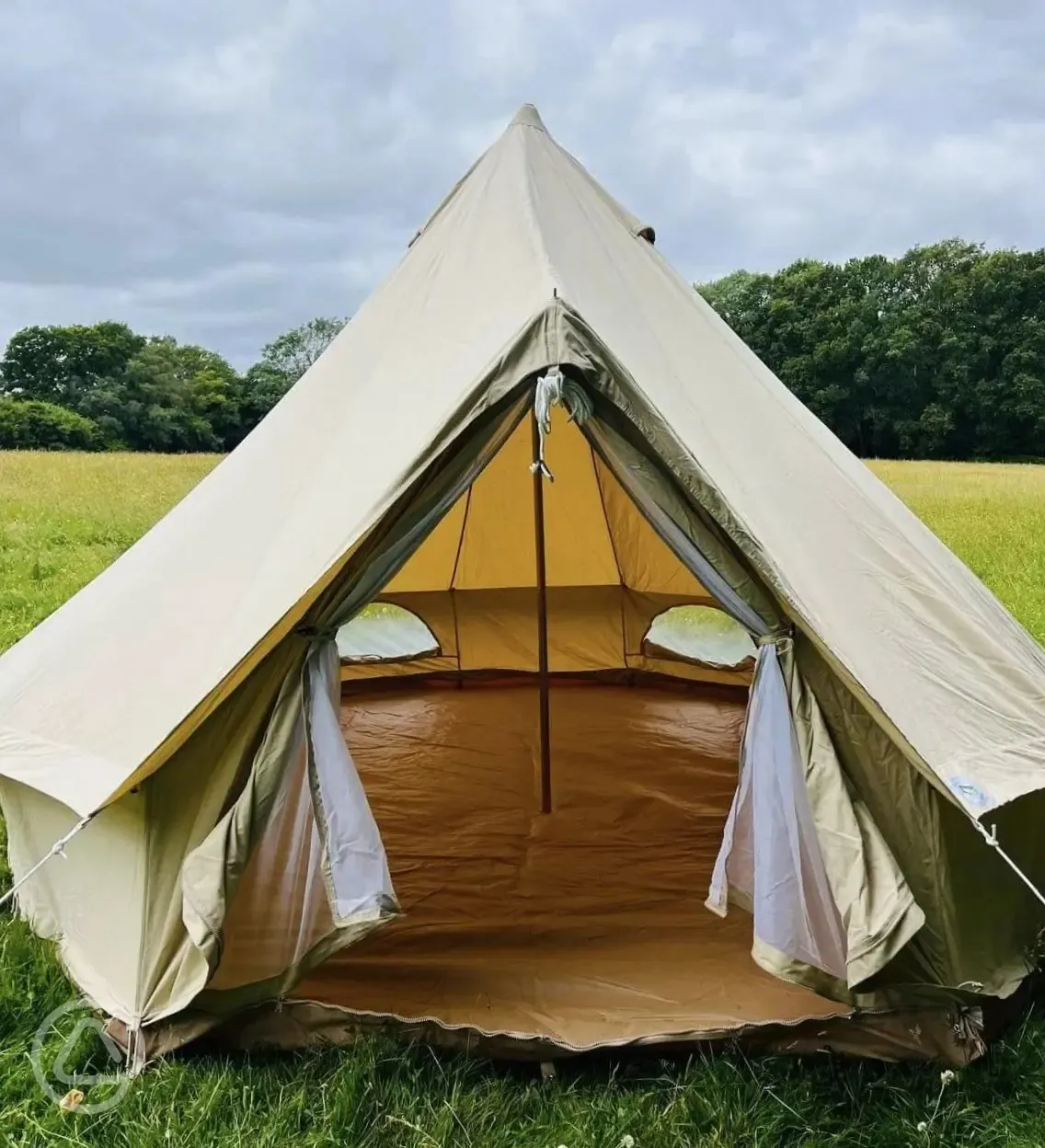 Unfurnished bell tent