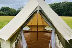 Unfurnished bell tent