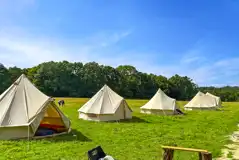 Unfurnished bell tents