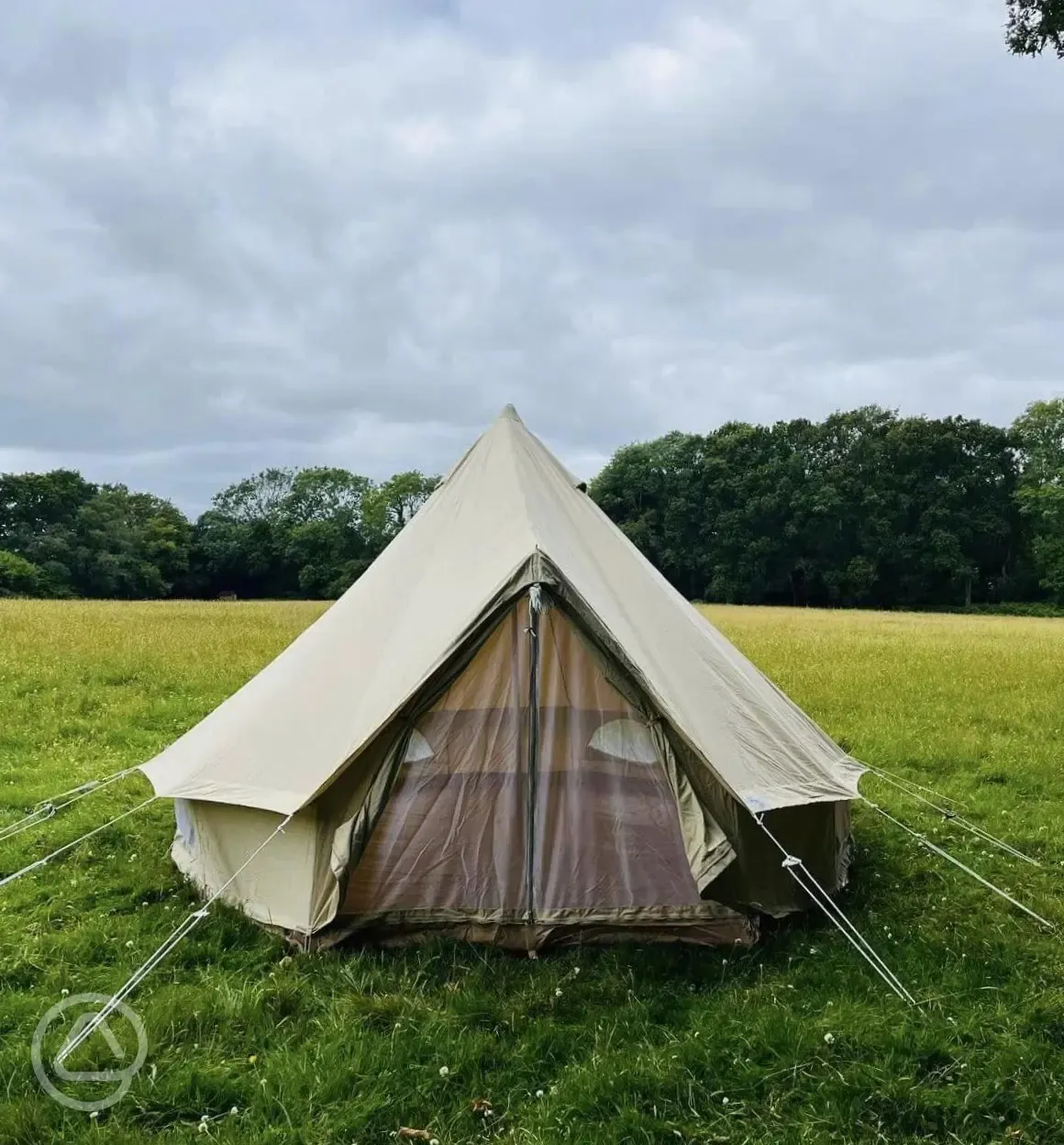 Unfurnished bell tent