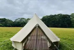 Unfurnished bell tent