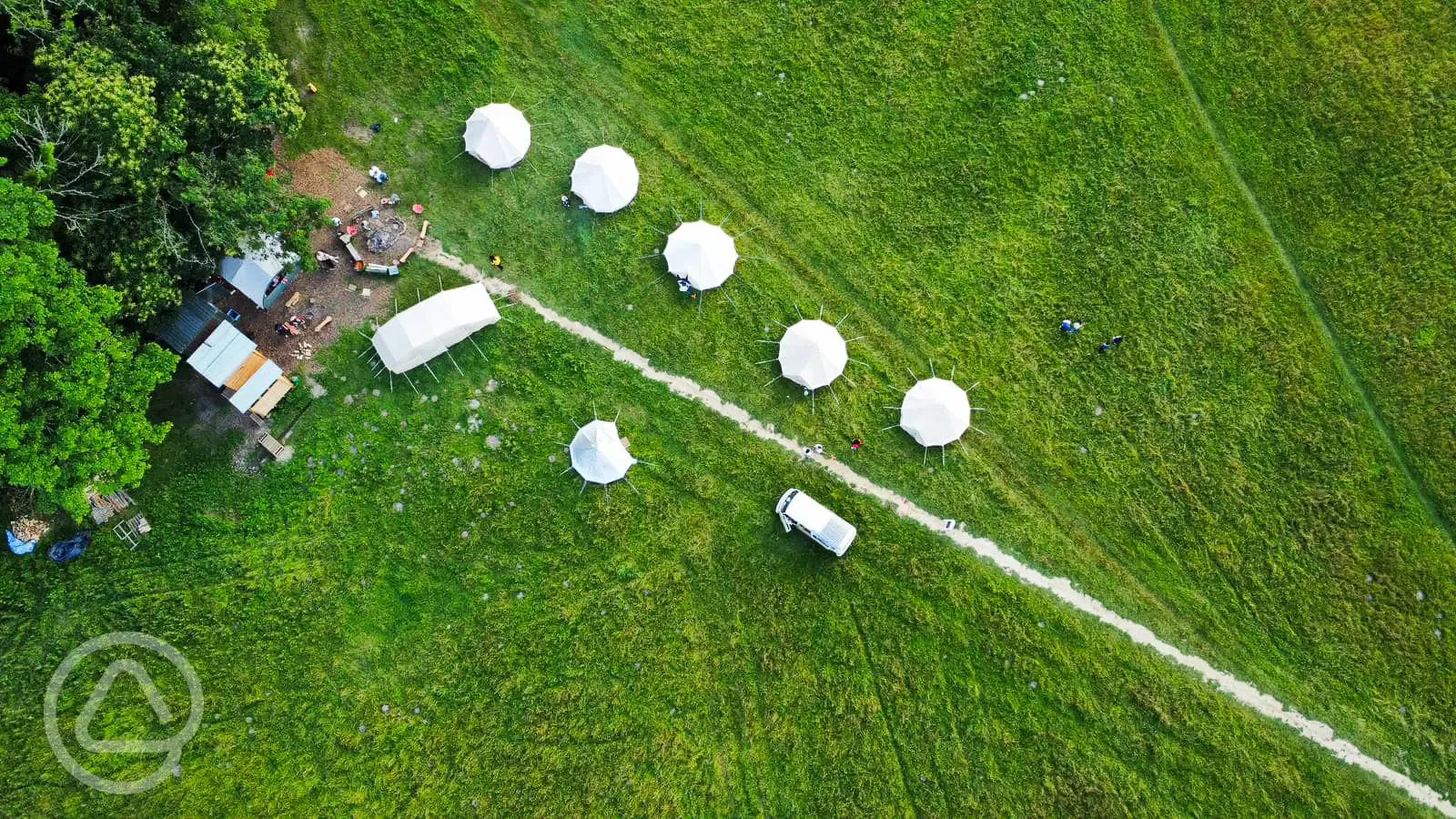 Aerial view of site