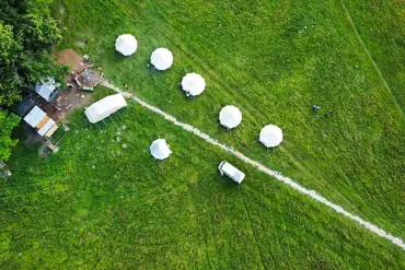 Aerial view of site