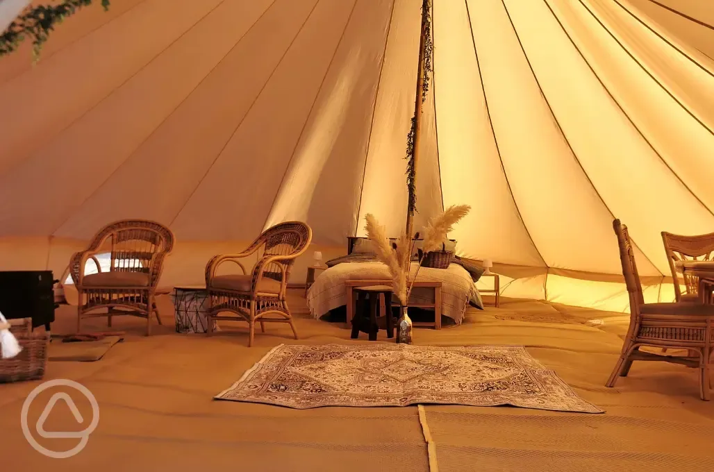 Bell tent interior