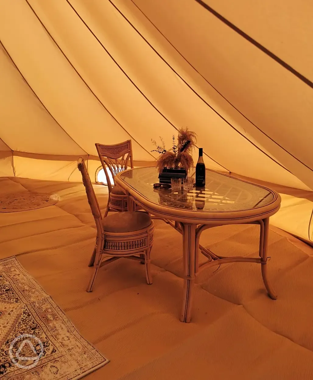 Bell tent interior