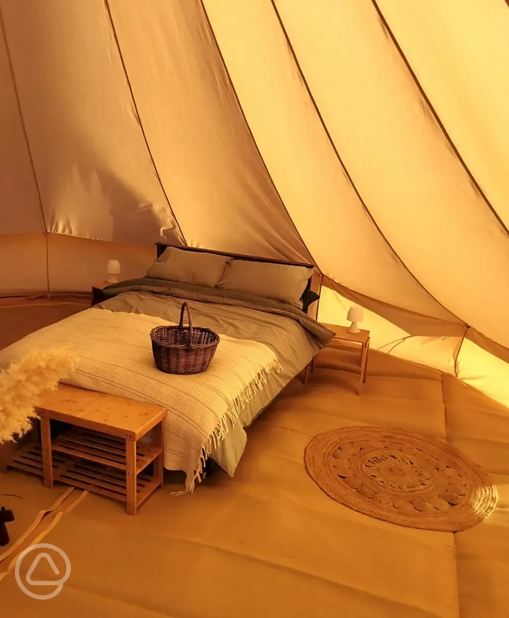 Bell tent interior