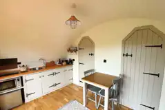 Towy glamping pod interior