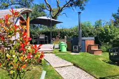 Towy glamping pod and wood-fired hot tub