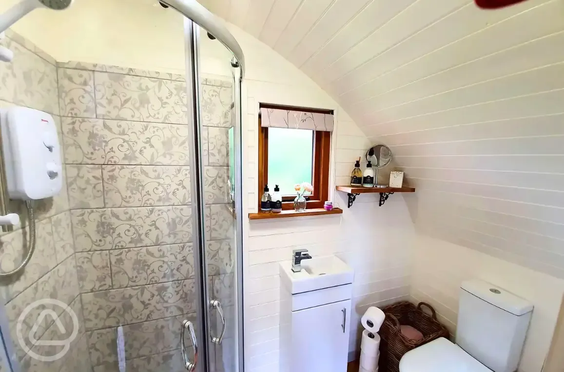 Teilo glamping pod ensuite