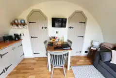 Towy glamping pod interior