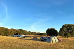 Non electric grass tent pitches