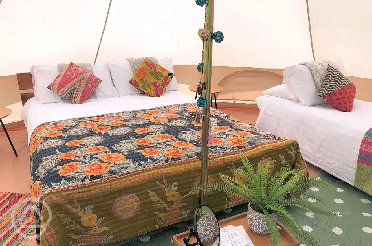 Bell tent interior