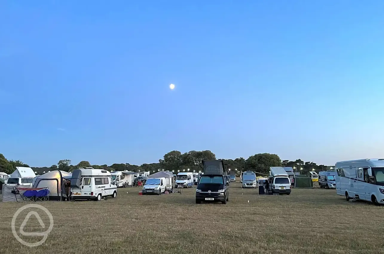 Non electric grass touring pitches