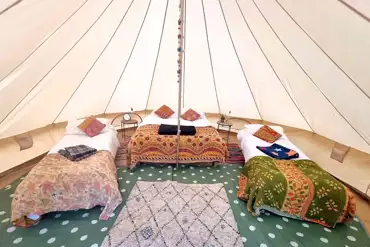 Bell tent interior