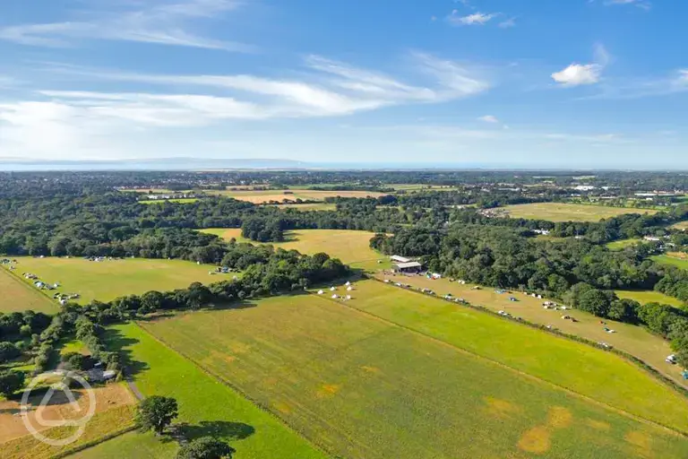 Aerial view of the site