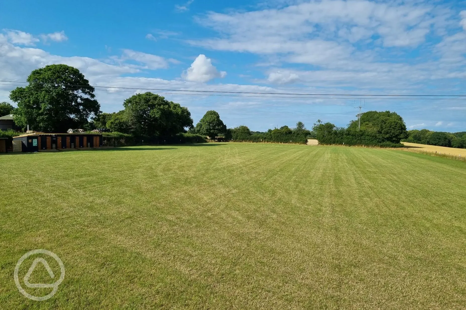 View over campsite