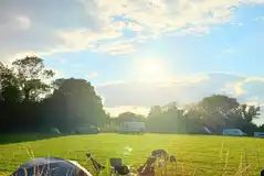 Spacious grass pitches