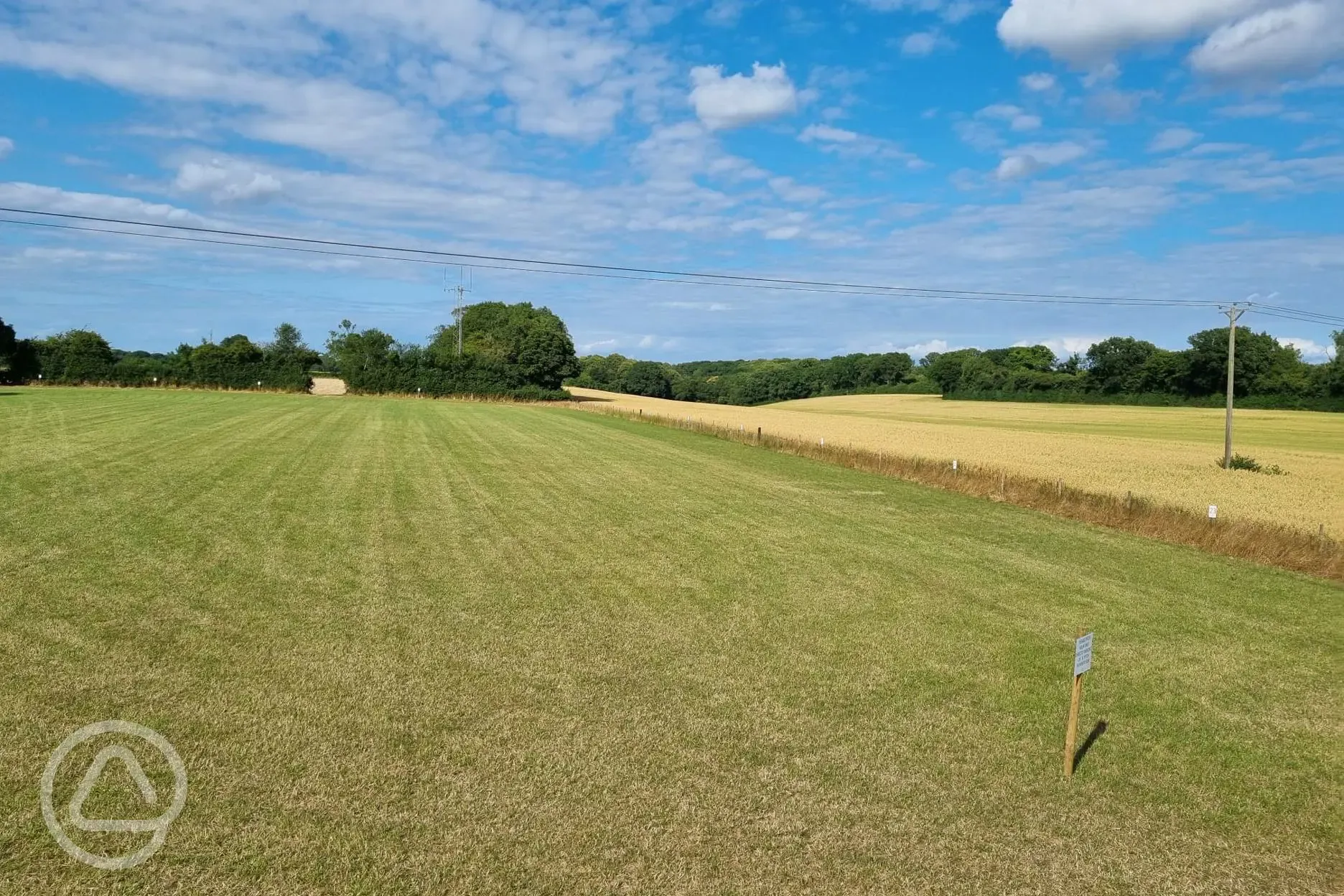 View over campsite