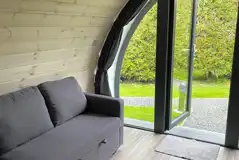 Ensuite glamping pod interior