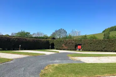Electric hardstanding pitches at Low Greenlands Holiday Park