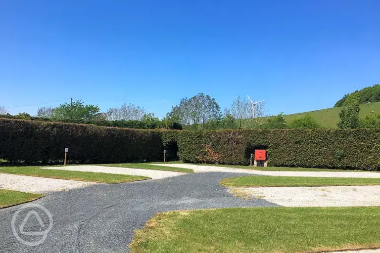 Electric hardstanding touring pitches