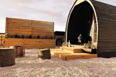 Camping pod and fire pit Camping pod and fire pit