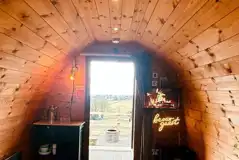 Camping pod interior Camping pod interior