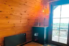 Camping pod interior Camping pod interior