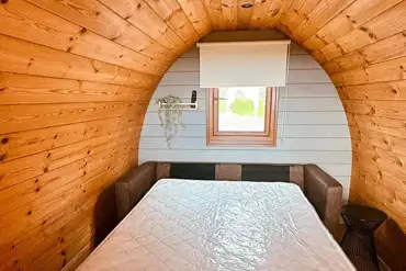 Camping pod double sofa bed
