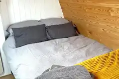 Glamping pod double bed