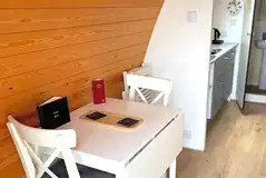 Glamping pod dining table