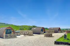 Overview of the three glamping pods at Gillcumber Glamping Pods Overview of the three glamping pods at Gillcumber Glamping Pods