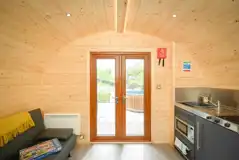 Glamping pod interior Glamping pod interior