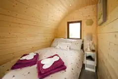 Glamping pod double bedroom Glamping pod double bedroom