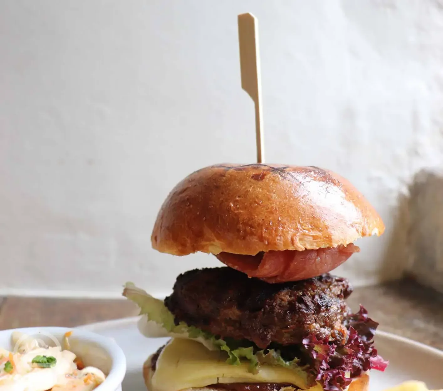 Food from The White Hart onsite pub