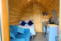 Windsong glamping pod interior Windsong glamping pod interior