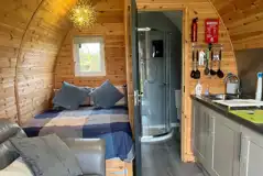 Windsong glamping pod interior Windsong glamping pod interior