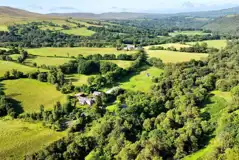 Aerial of the campsite