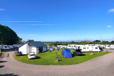 Maes Carafanau Penbryn Caravan Site with grass and hardstanding pitches