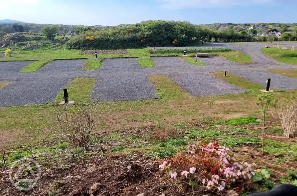 Fully serviced hardstanding pitches