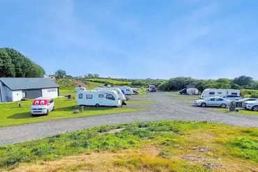 View of Maes Carafanau Penbryn Caravan Site